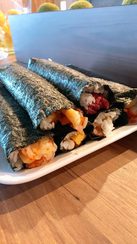 まかないで    恵方巻き作って貰った時の写真😂