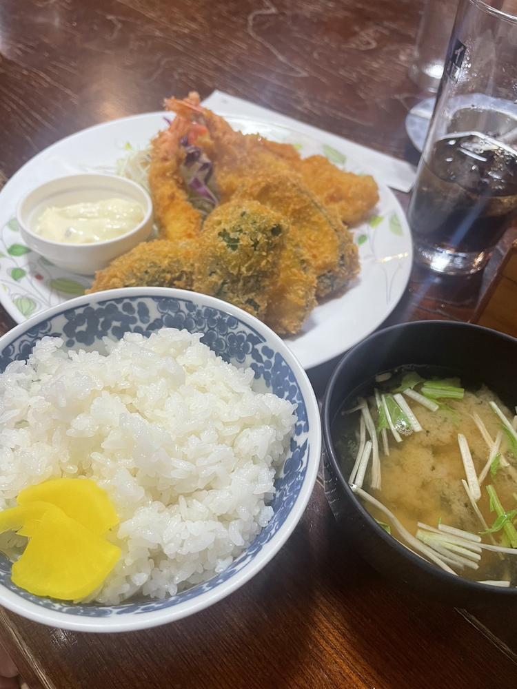 ミックスフライ定食♡