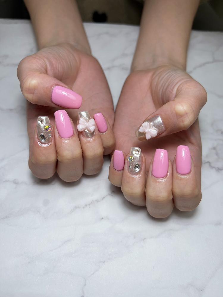 バレンタインネイル