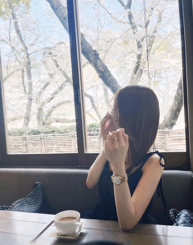 花見の出来るカフェ🧸🤍🍰