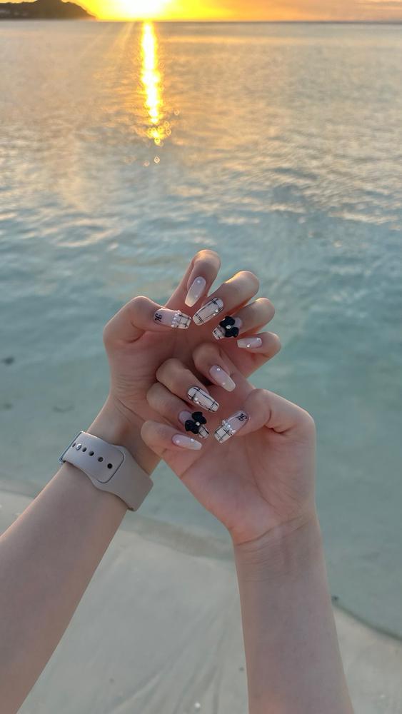 ネイル変えた！☁🫧🤍