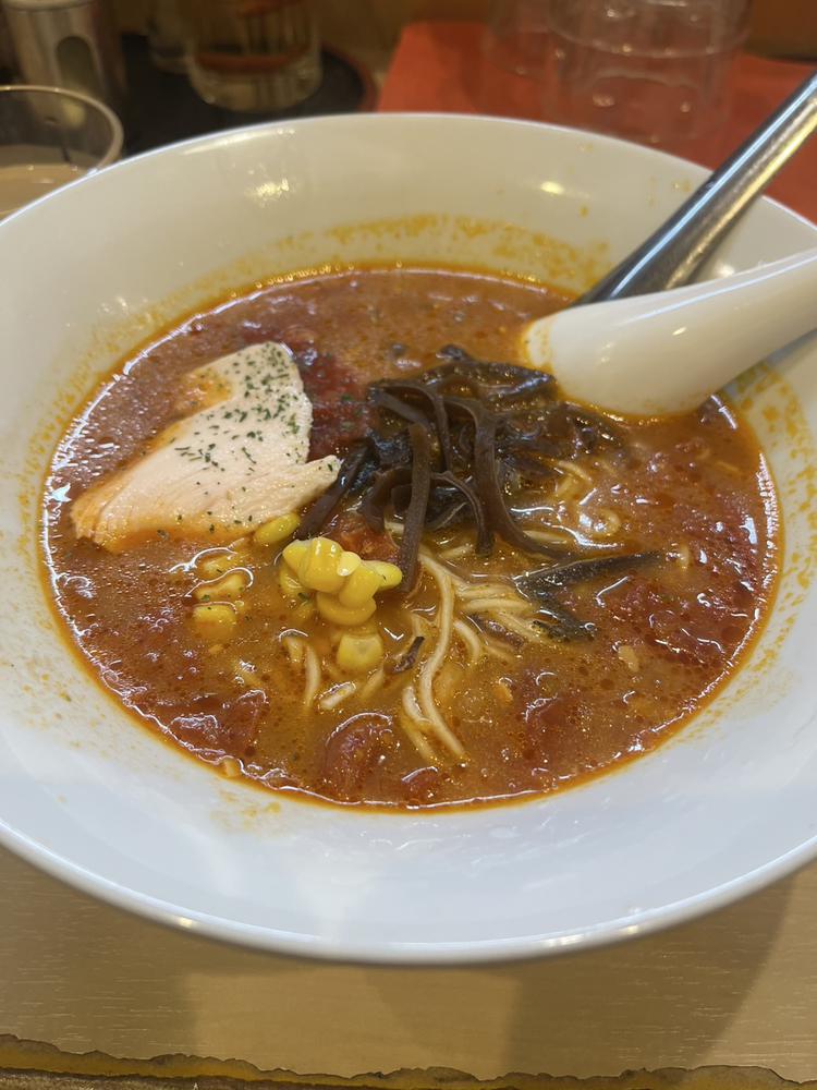 初トマトラーメン‼️🍜