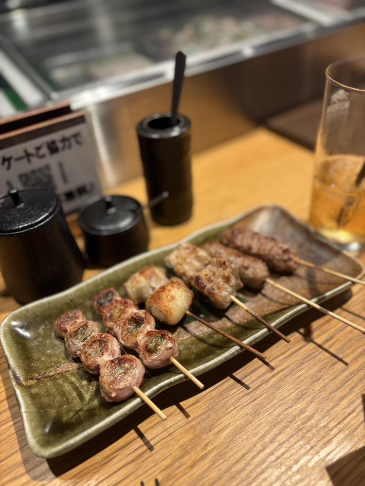#焼き鳥食べました🦆