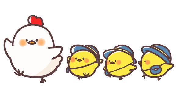 ひよこの通学🐥