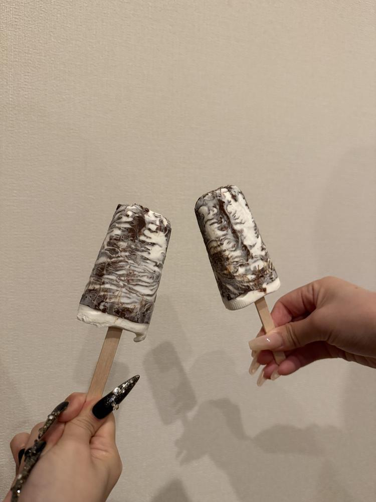 帰ってきて二人で食べる➰😋