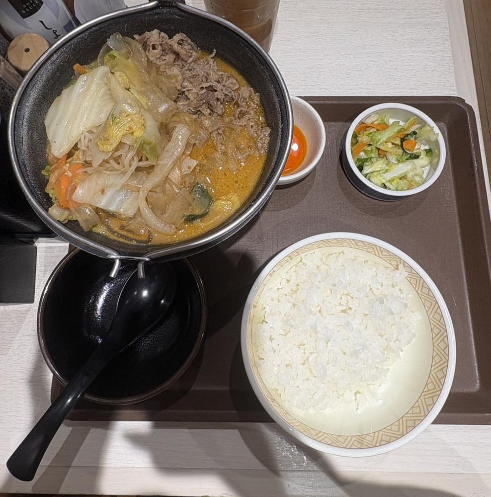 りんです❣️     安定の     すき家の麻辣湯！