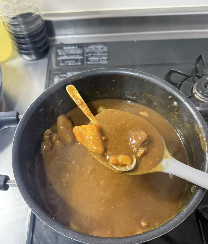 カレー作ったら、、スプーンが🥄🕳