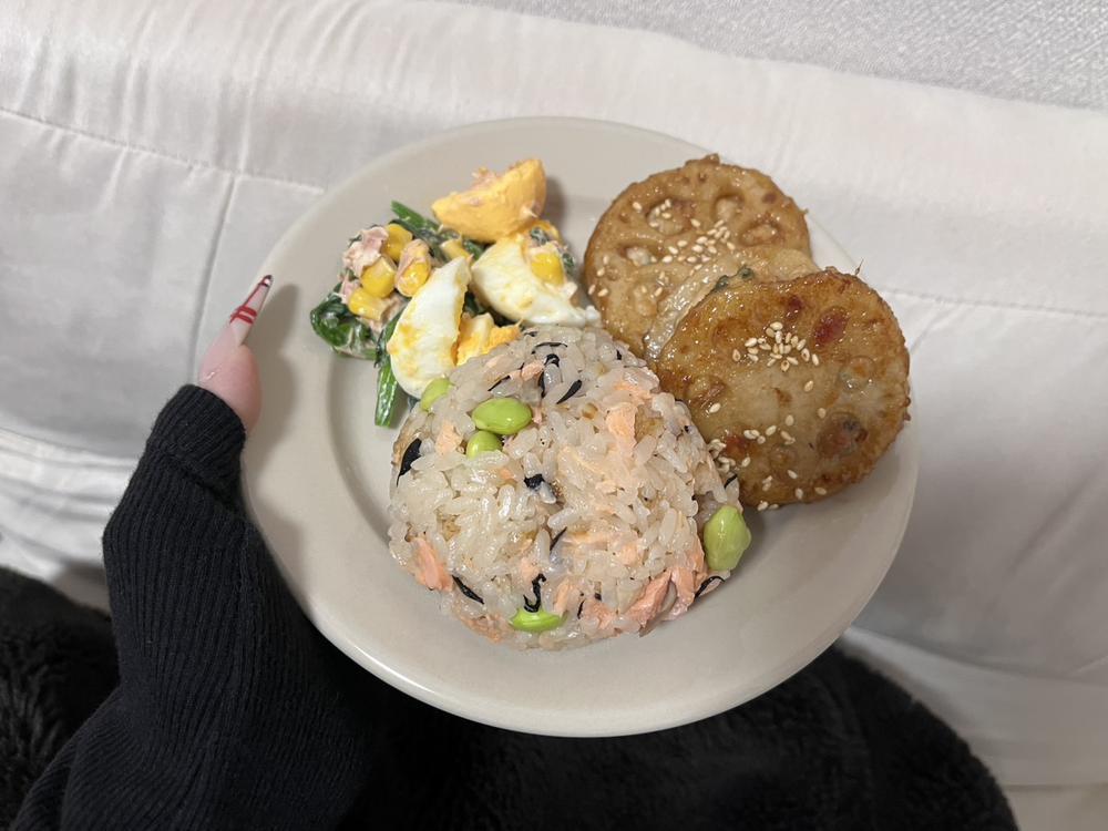 れんこんの挟み焼き🍚