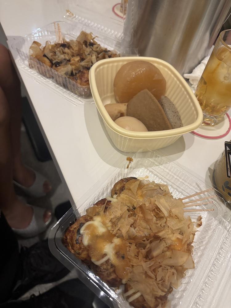 おでんもたこ焼きも最高🥹🥹