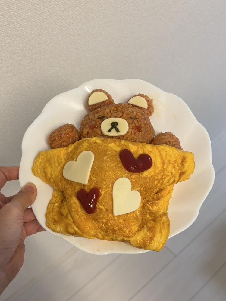 オムライス作ったよ🧸