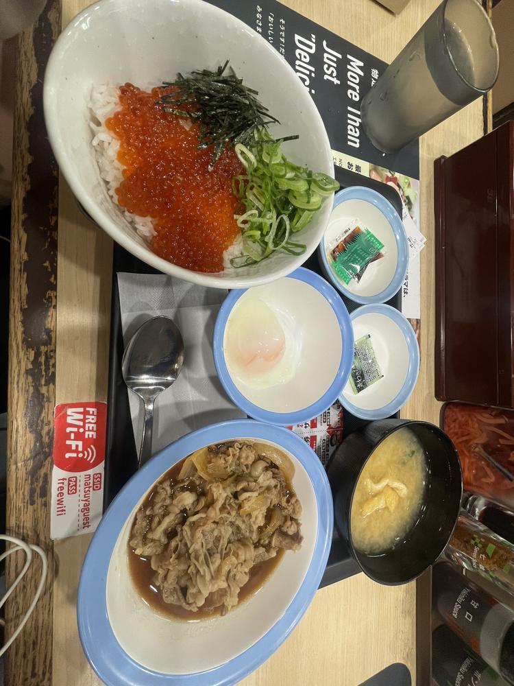 今日は松屋のいくら丼♡