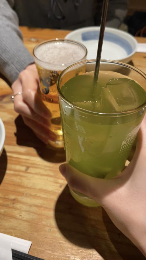 🍻 初 の サ シ 飲 み 🍻