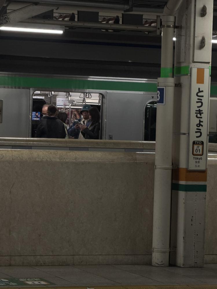 ここなです！  東京きてるよー！  人多いね