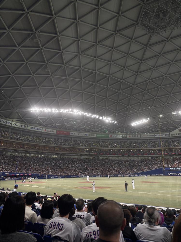 野球観戦しにきたよー！