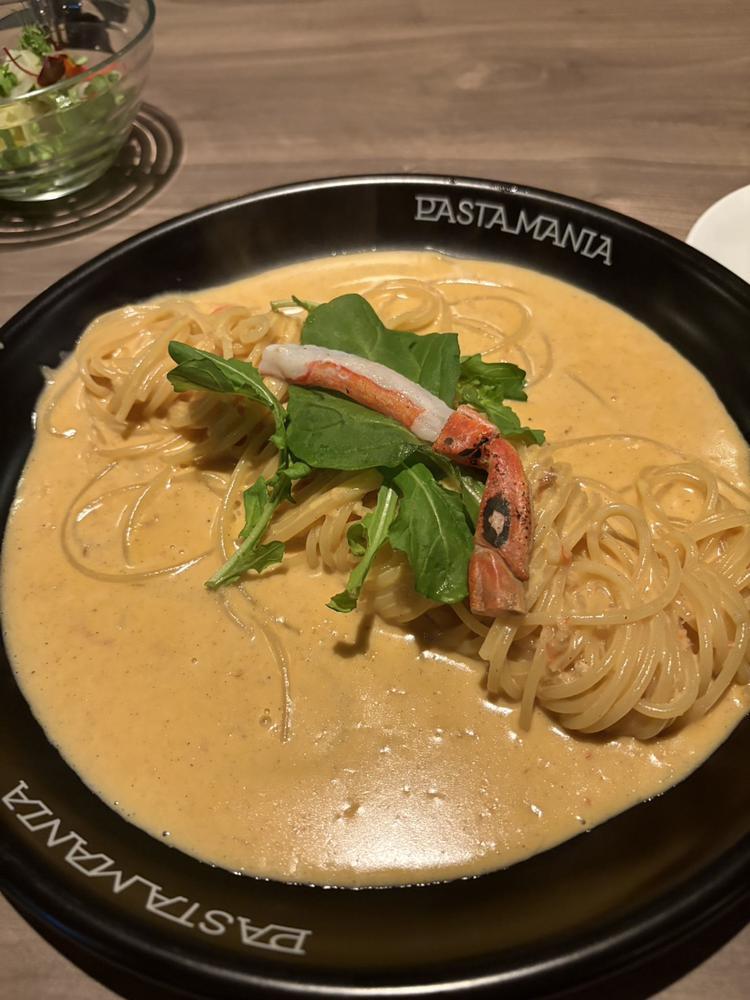 パスタおいしかったなん