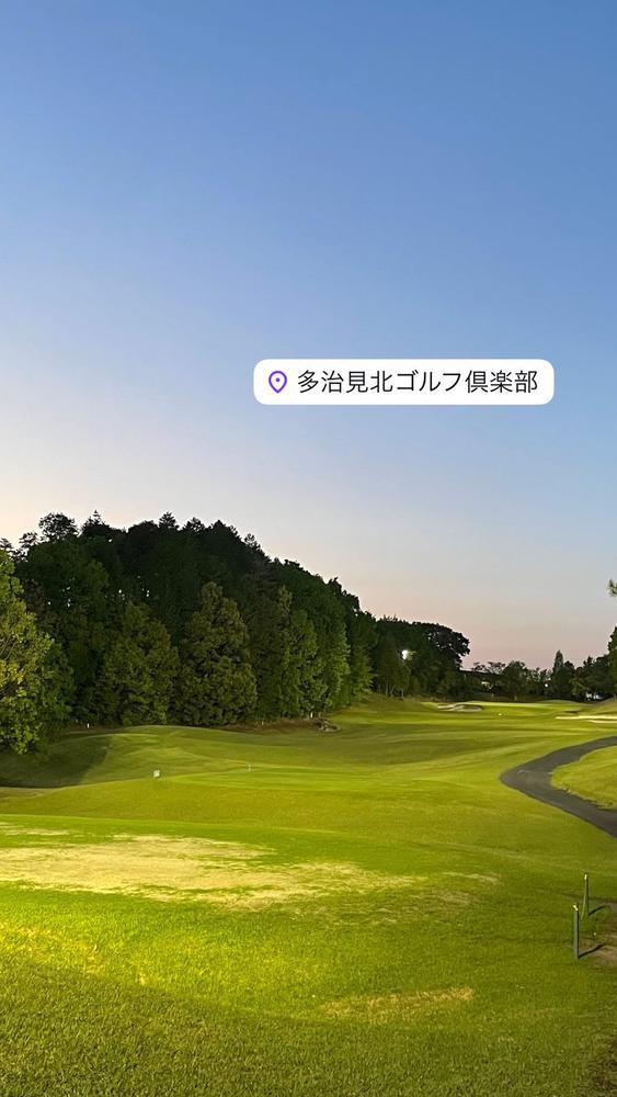 昨日はゴルフに