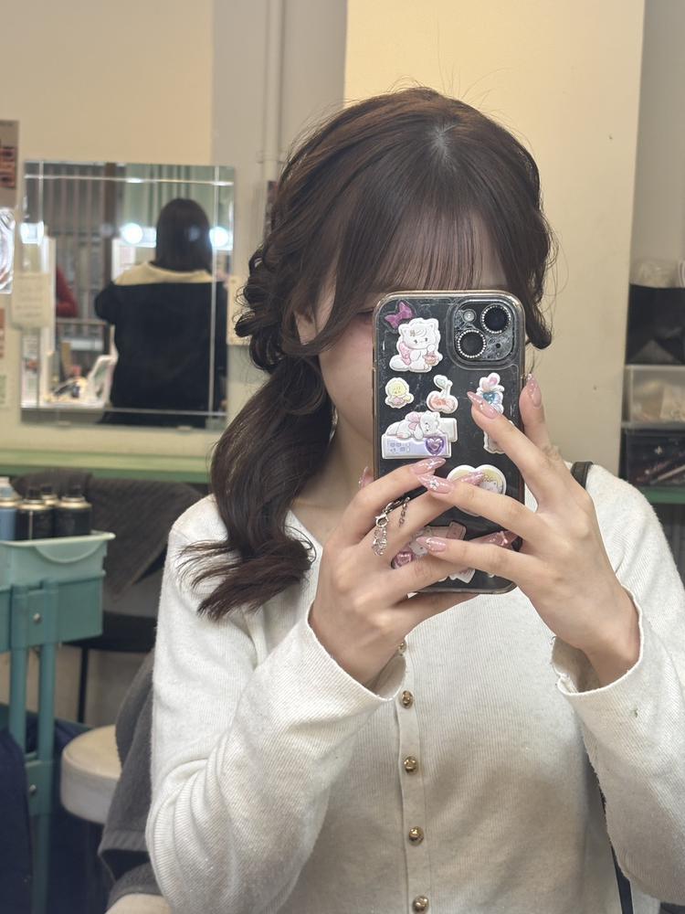 ヘアメ終わり✨️出勤前に宣材写真撮影