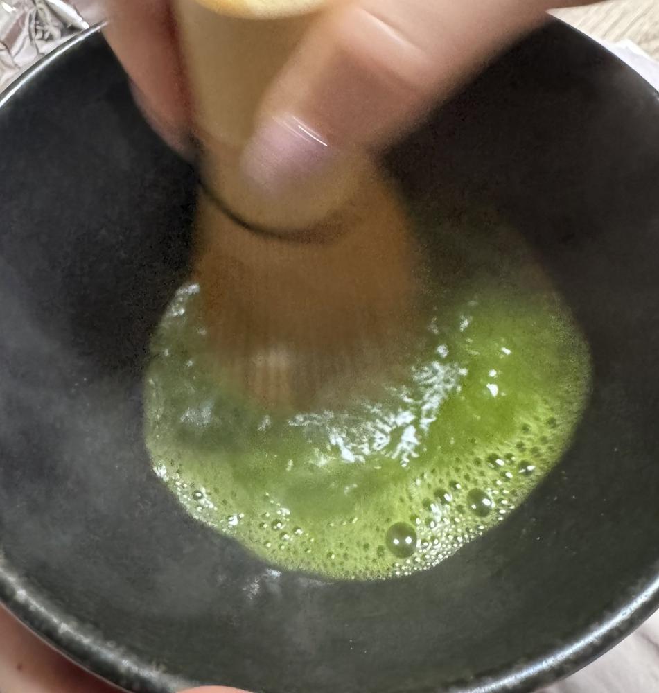 抹茶を立ててみました🍵