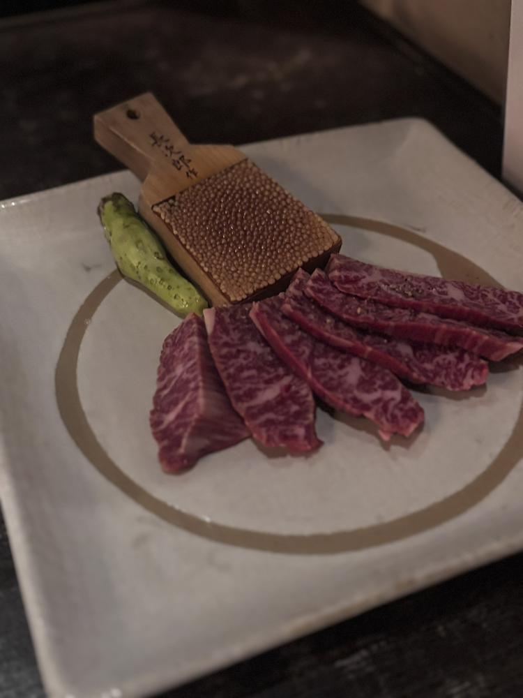 わさびとお肉のハーモニー🍖