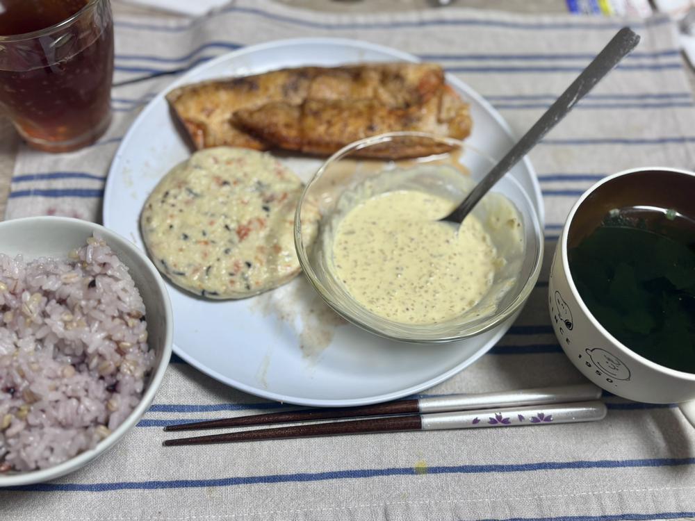 鮭のムニエルつくった(•ㅂ•)و