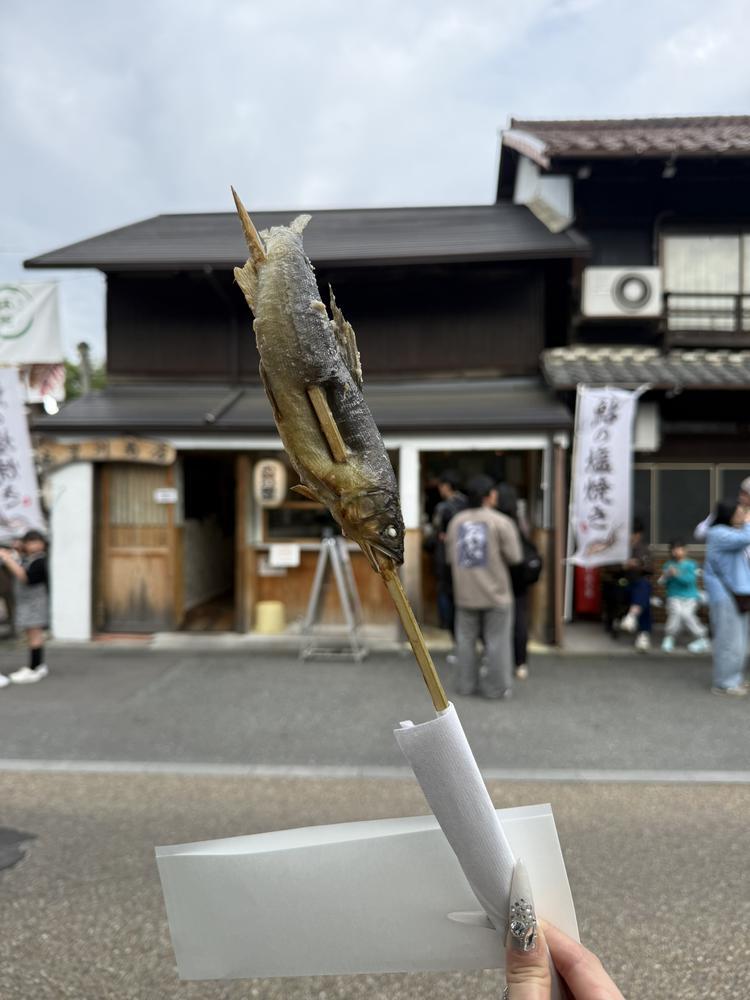 犬山のあゆの塩焼き美味い😋