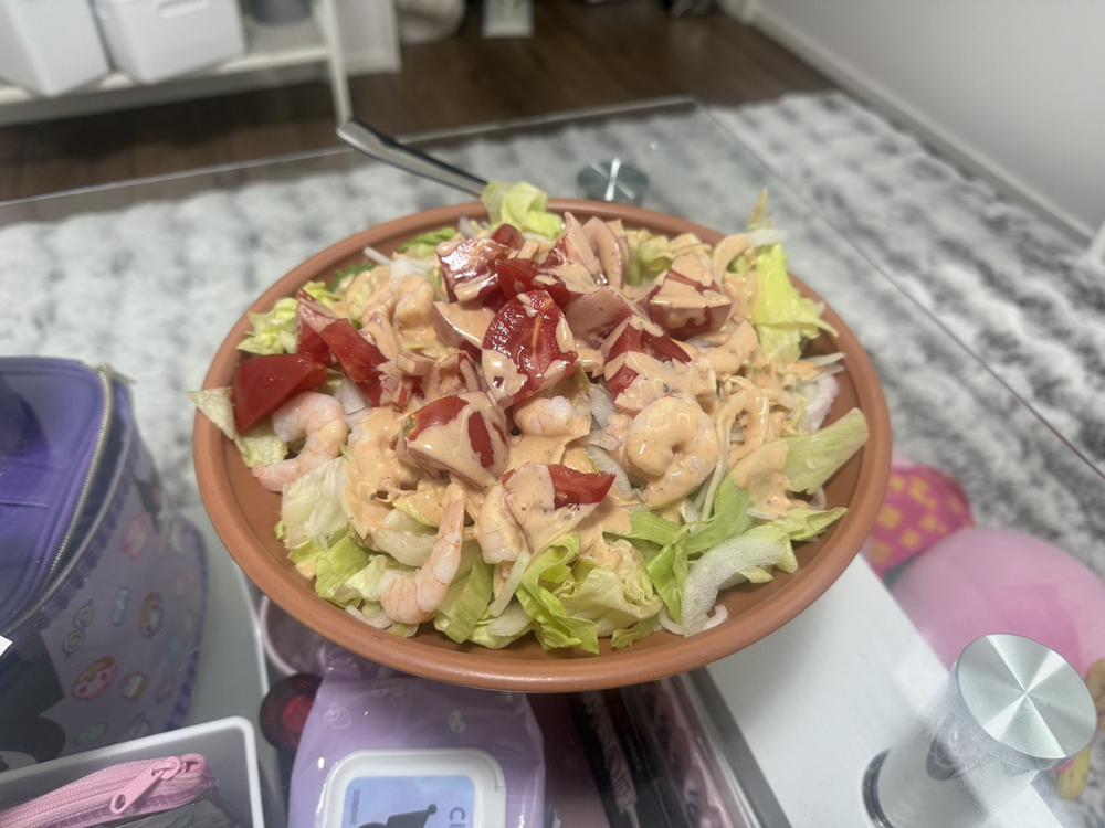 小エビのサラダ作った🥗🦐