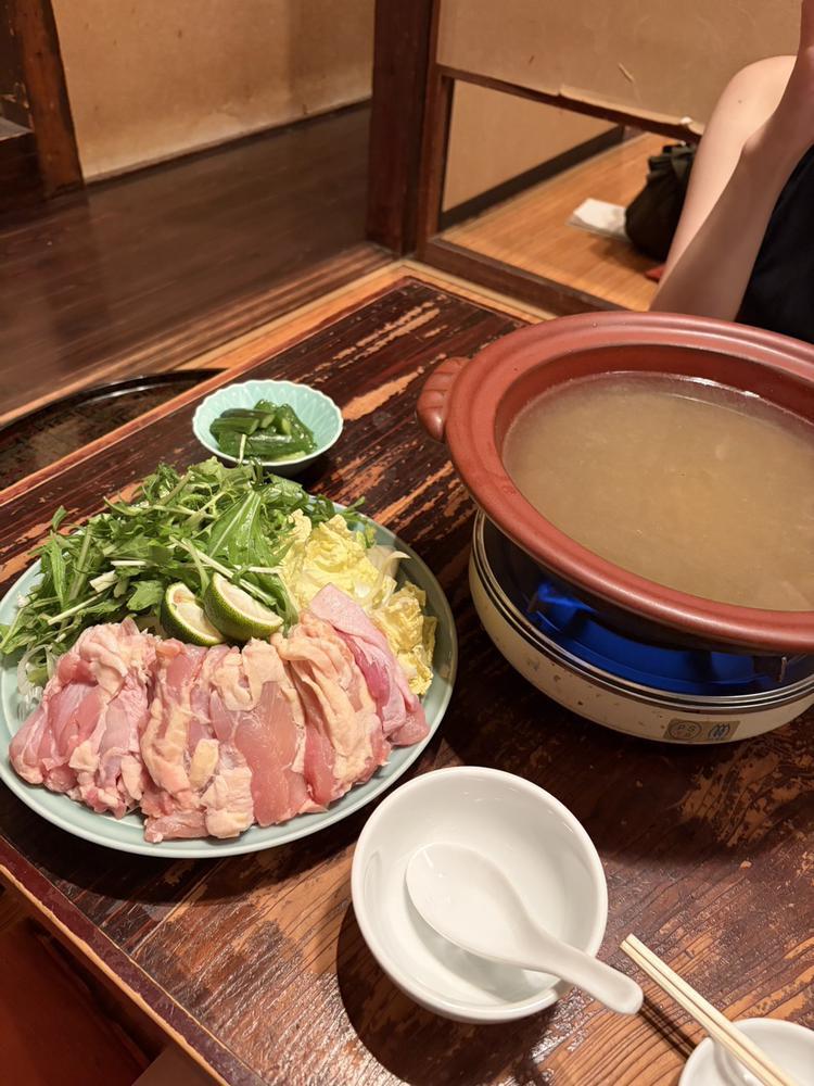 この前京都で食べたゆず鍋🍲♡