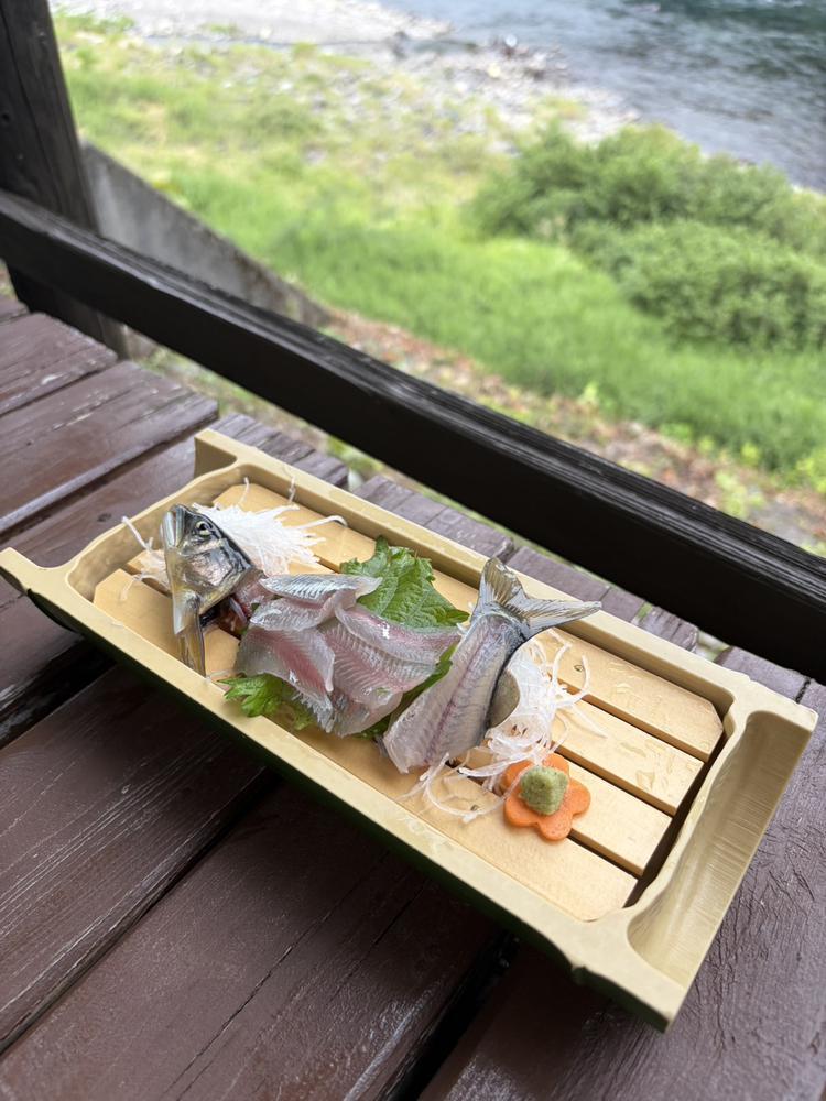 鮎の刺身🐟