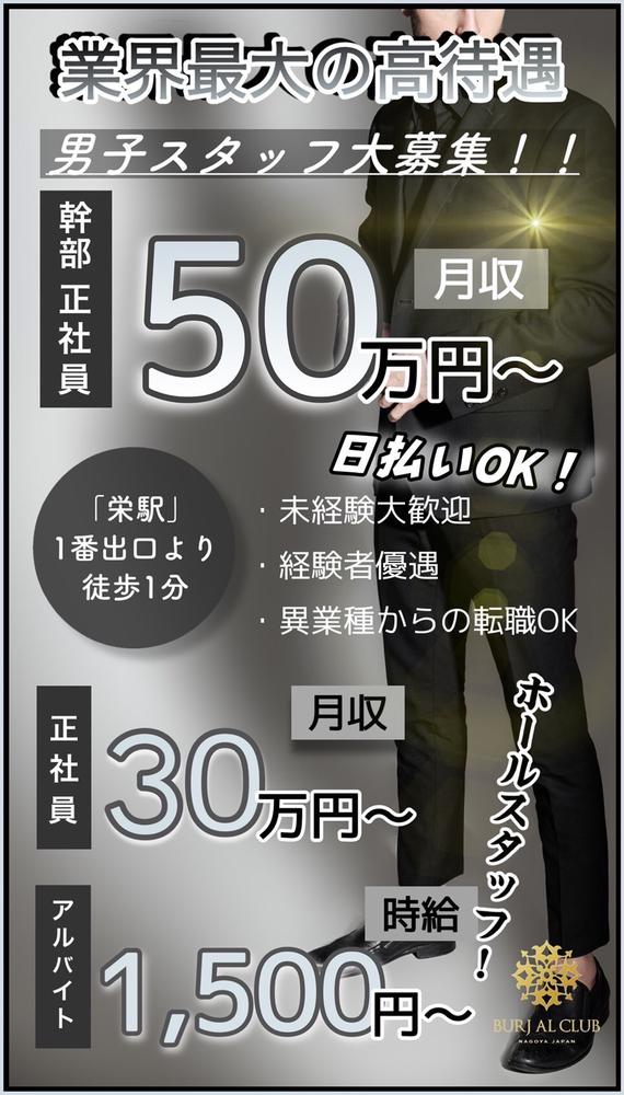 ★年末年始に向けて男子スタッフ大募集中！！　アルバイトでも大歓迎！！